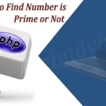 PHP Program to Find Number is Prime or Not