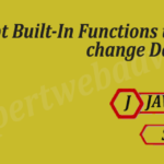 Java Script Built-In Functions to change Data types